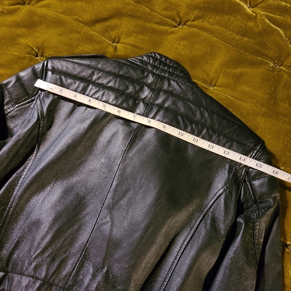 Punk studded cropped leather jacket - Picture 10 of 14